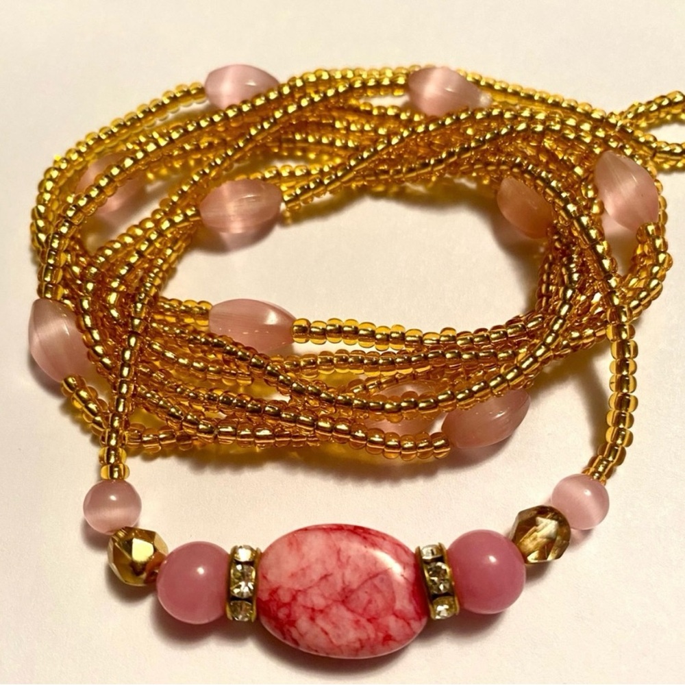 NWOT  Waist Beads Intermediate Thread Tie Up to 50in